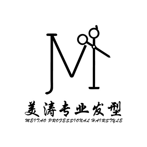 美涛专业发型logo设计