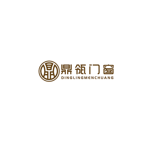 鼎领门窗logo设计