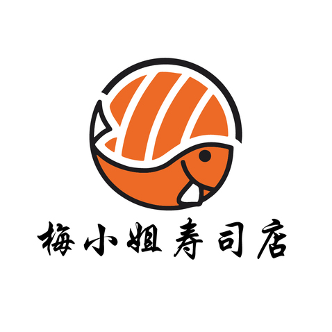 梅小姐寿司店logo设计