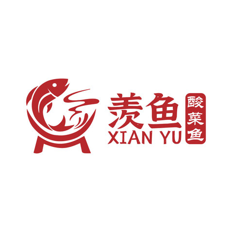 羡鱼logo设计