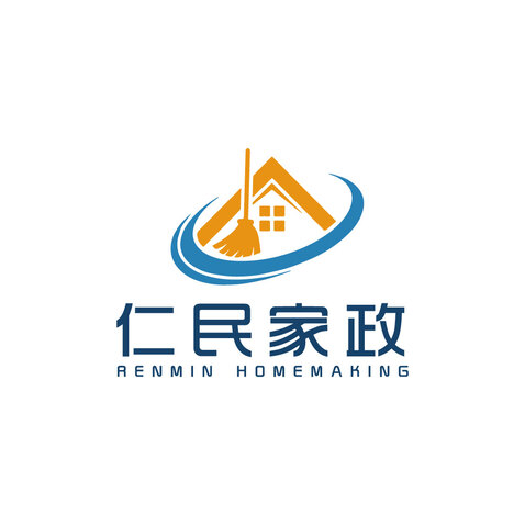 仁民家政logo设计