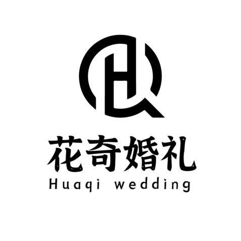 花奇婚礼logo设计