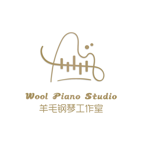 羊毛钢琴工作室logo设计