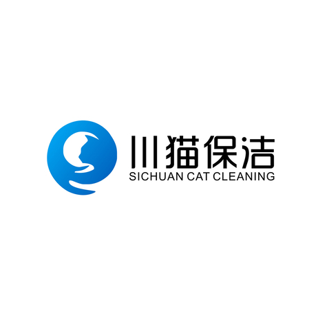 川猫保洁logo设计