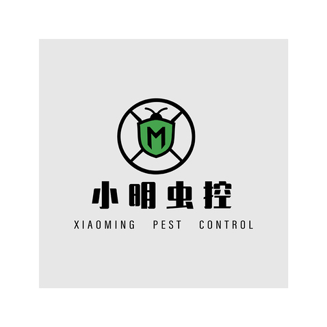 小明虫控logo设计