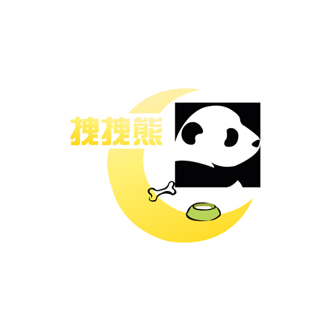 拽拽熊logo设计