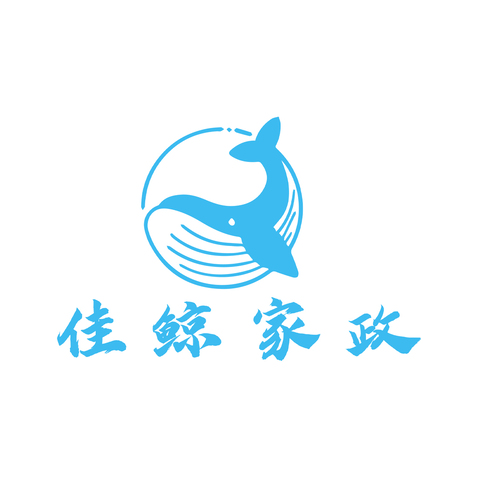 佳鲸家政logo设计