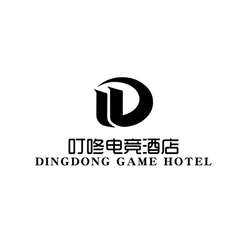 叮咚电竞酒店logo设计