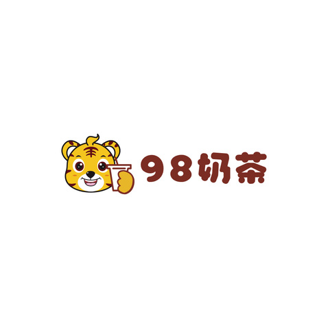 98奶茶logo设计