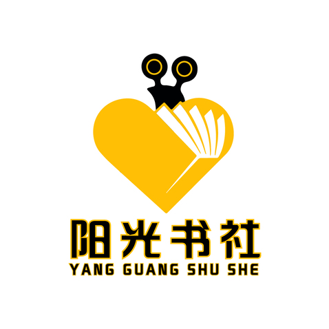 阳光书屋logo设计