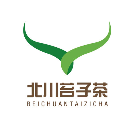 北川苔子茶logo设计