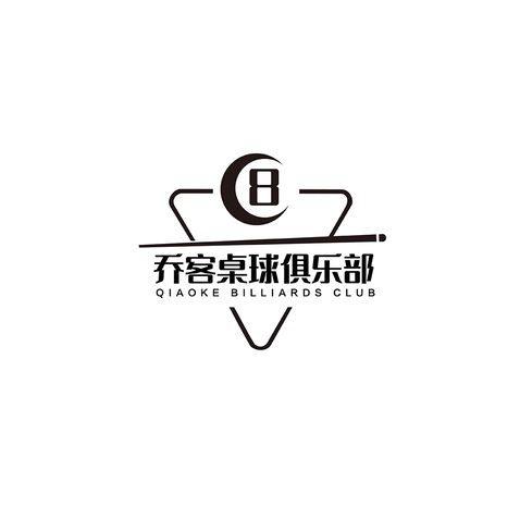 乔客桌球俱乐部logo设计