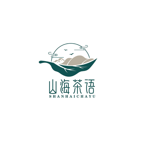 山海茶语logo设计