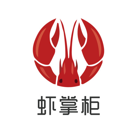 虾掌柜logo设计