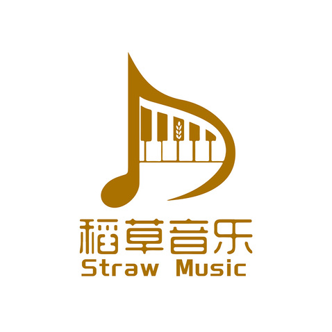 稻草音乐logo设计