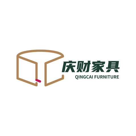 庆财家具logo设计