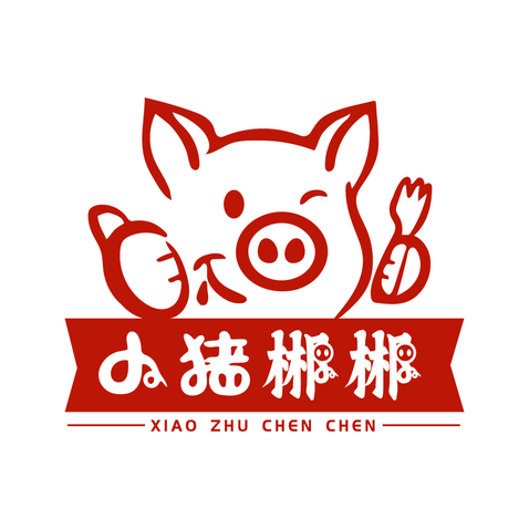 小猪郴郴logo设计