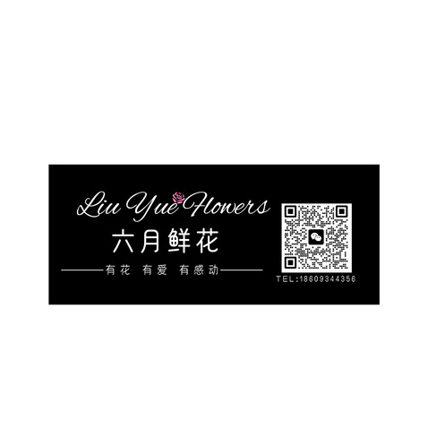 六月鲜花logo设计