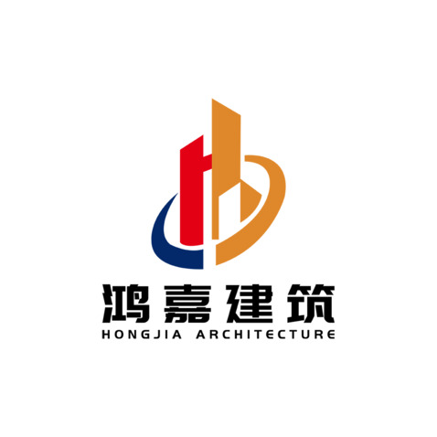 湖南鸿嘉建筑劳务有限公司logo设计