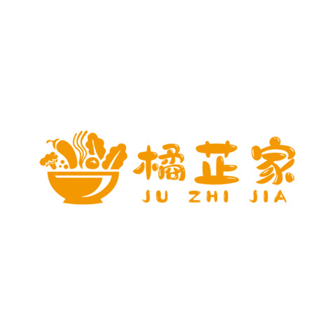 橘芷家logo设计