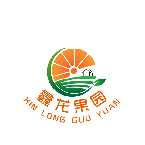 鑫龙果园logo设计