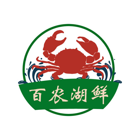 百农湖鲜logo设计