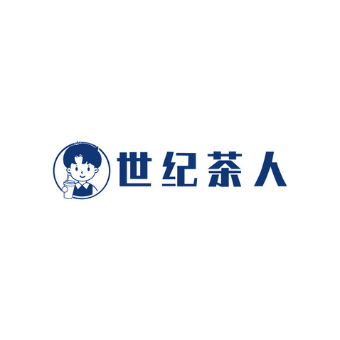 世纪茶人logo设计