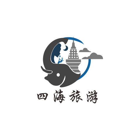 四海旅游logo设计