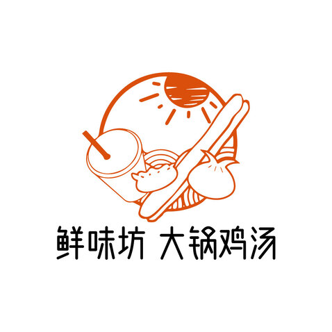 鲜味坊logo设计