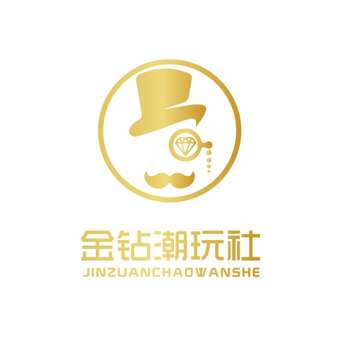 金钻潮玩社logo设计