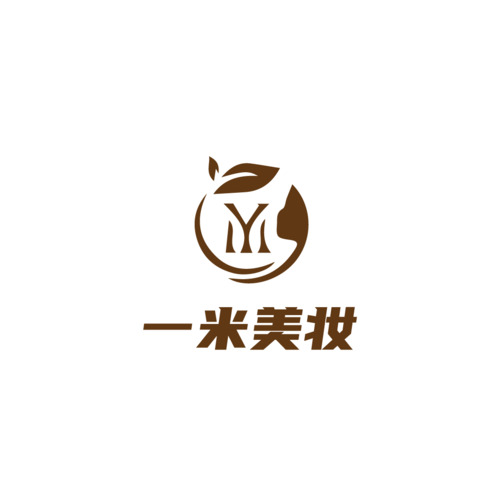 一米美妆logo设计