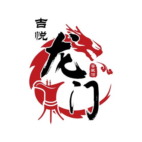 吉悦龙门logo设计